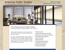 Tablet Screenshot of americanrollershades.com